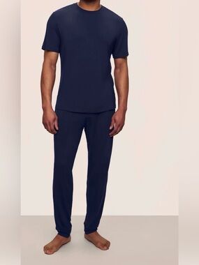 Eberjey Henry TENCEL™  setModal Short Sleeve & Pant PJ Set new color Navy
